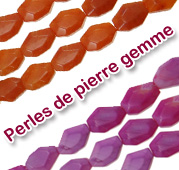 Perles de pierre gemme