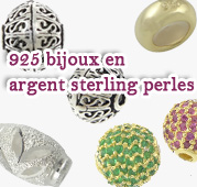 Perles bijoux en argent 