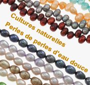 Perles nacres de culture d'eau douce 