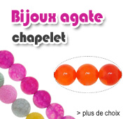 Bijoux de perles d'agate