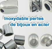 Perle bijoux en acier inoxydable